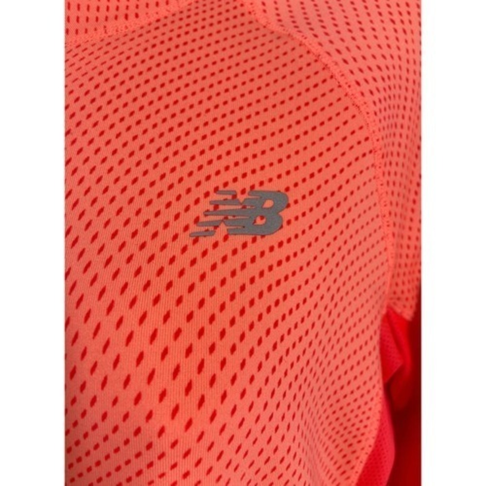 New Balance Performance Sweater Orange Workout Athleisure Medium Yoga Running View 6